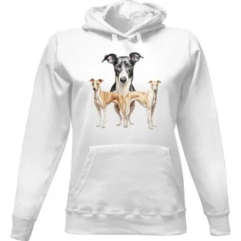 Dámská mikina Dámská mikina s kapucí s potiskem Whippeti dámské