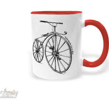 Hrnek - Velocipede Circa 1870 Barva: Červená