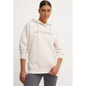 Dámská mikina Tepláková mikina adidas TERREX IX7706 růžová 03X, vel. XS