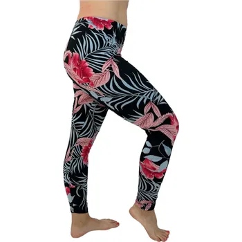 Dámské legíny NOVINKA- Dámské dlouhé legíny se vzorem- Kapradí