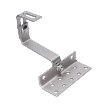 KOVIAN, s.r.o. Střešní hák nastavitelný ve třech bodech, vhodný pro vlnité krytiny (betonové nebo pálené tašky). Nerez A2.