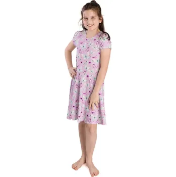 Dívčí šaty Dívčí šaty Betty mode Agata fialové s motýlky