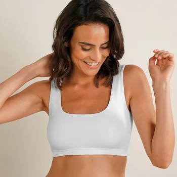 Dámské sako Blancheporte Sada 2 bavlněných bolerkových podprsenek, bez kostic bílá+černá 50