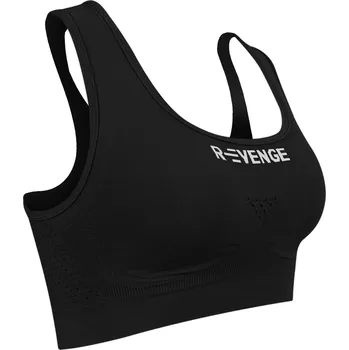 Podprsenka R-EVENGE Technický top, dámské, antibakteriální vlákno Q-Skin, barva černá L ČERNÁ