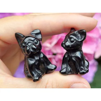 Přírodní kámen Onyx francouzský buldoček cca 33mm