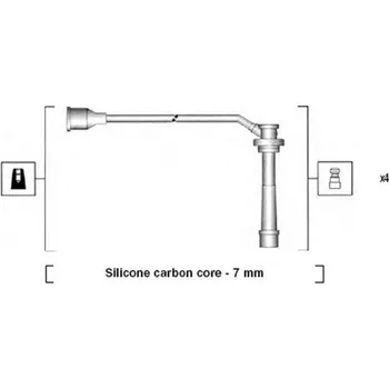 Autoelektrika Sada kabelů pro zapalování MAGNETI MARELLI 941285100846