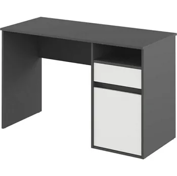 Nábytek Psací stůl Bili 120x53 Grafit / bílá
