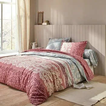 Povlečení Blancheporte Povlečení Lisa zn. Colombine® růžové dřevo klasické prostěradlo 180x290 cm