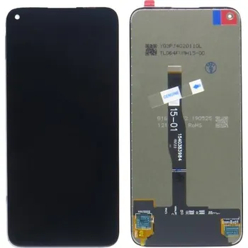 Náhradní díl pro mobilní telefon Huawei P40 Lite TFT displej černý + dotyková plocha