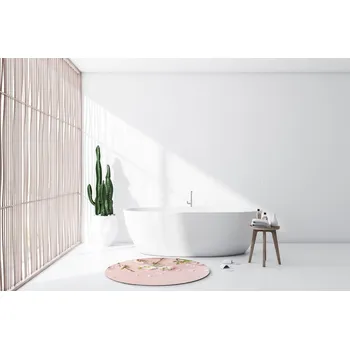 Protiskluzová podložka Rontry podložka do koupelny se sublimací bílá