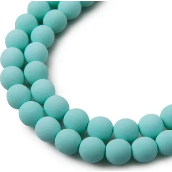 Dětské navlékací korálky Estrela České mačkané korálky Estrela BONDELI 8 mm soft mint