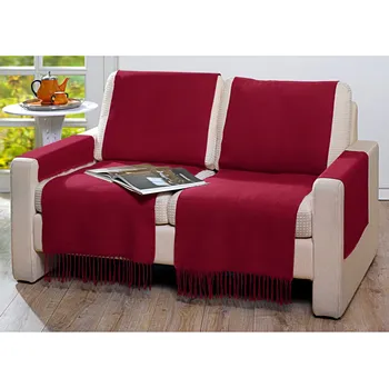 Přehoz na lůžko 3Pagen 2 ochrany područek bordó 50x70 cm