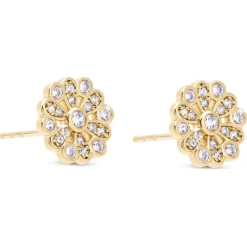 Náušnice Ellami SOFIA 3201 Pozlacené náušnice 14k květinky pecky Ellami