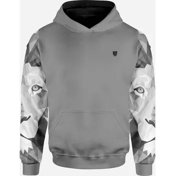 Dámská mikina UTOPY Pánská Dámská sportovní mikina Grey Lion Velikost: XS