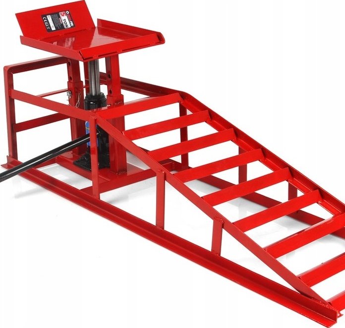 Mar-Pol Nájezdová kovová rampa s hydraulickým zvedákem 2000 kg , 1 ks