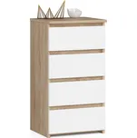 Komoda CL4 40 cm dub sonoma/bílá