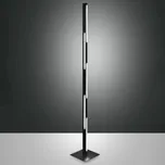 Fabas Luce LED stojací lampa Ling, černá, výška 165 cm, stmívatelná, kovová - Trubička - délka 3,5 cm, šířka 3 cm LED 36 W celkem - Doprava zdarma
