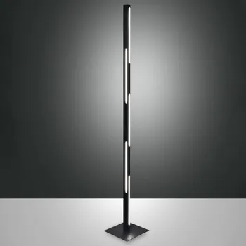 Lampička Fabas Luce LED stojací lampa Ling, černá, výška 165 cm, stmívatelná, kovová - Trubička - délka 3,5 cm, šířka 3 cm LED 36 W celkem - Doprava zdarma
