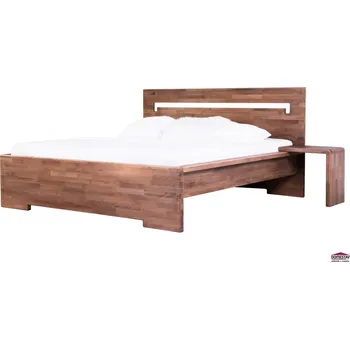 Postel Domestav MODENA manželská postel 180 cm buk cink mořený