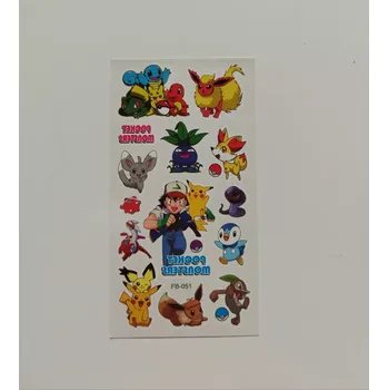 Odstranitelné tetování Dětské dočasné tetování - POKÉMON (2) - PIKACHU 11 (Značka: TAKARA TOMY)