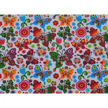 Papírový ubrousek Šatoli.cz Bavlněný ubrousek na svačinu barevní Motýlci