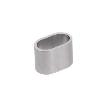 Zábradlí KOVIAN, s.r.o. nerezová lisovací spojka pro dvě 5.0mm lanka, Nerez /AISI 316