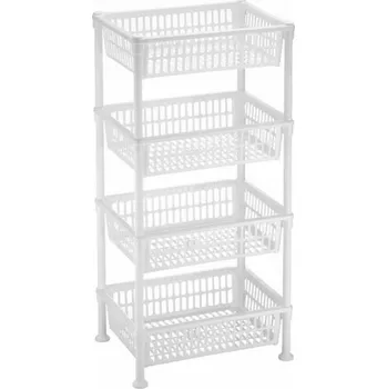 regál Regál UH 4-patrový 25x33x6, 5cm, výška 75cm