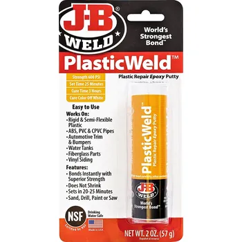 Kancelářské lepidlo JB WELD PlasticWeld Epoxidové lepidlo na opravu plastů 57g