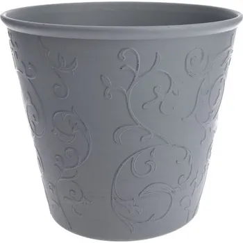 Květináč Casa de Engel Obal na květináč - Eko plast šedý floral