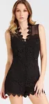 Guess dámský krajkový overal Floral Lace s šortkami černý Velikost: M 20140_M