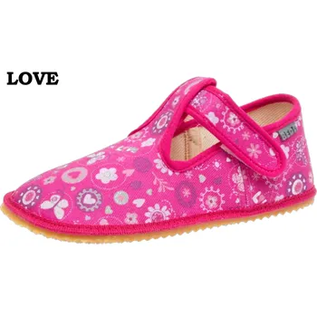 Dívčí bačkory Bačkůrky BFN 170020/W - LOVE, Beda Barefoot Velikost: 23