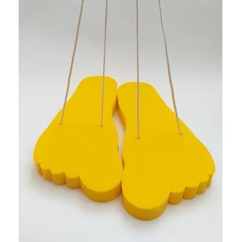 Dětské chůdy Stopa pěnová obří žlutá - 2 ks