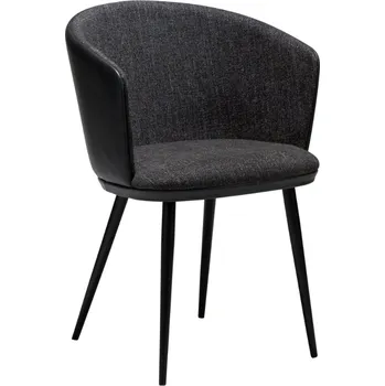 Jídelní židle Dan-Form Černá bouclé jídelní židle DAN-FORM Hey s koženkou