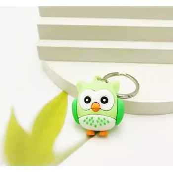 Přívěsek na klíče - SOVIČKA - ZELENÁ (Značka: ZHENG)