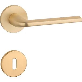 Dveřní kování AT - OLEANDRO - R 7S rozety BB, klika/klika OLS - Mosaz broušená