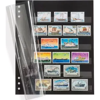 Sběratelství Leuchtturm Albové listy OMEGA - 6 průhledných pásků + přebal (bal. 5 ks)