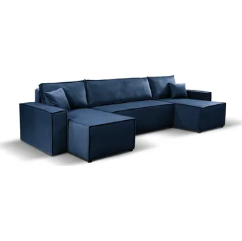 Sedací souprava Rozkládací sedací souprava PATTI U Modrá