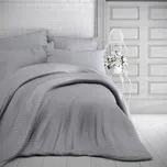 Kvalitex Saténové povlečení LUXURY COLLECTION s proužkem světle šedá dvoulůžko 220x200 + 2ks 70x90 cm