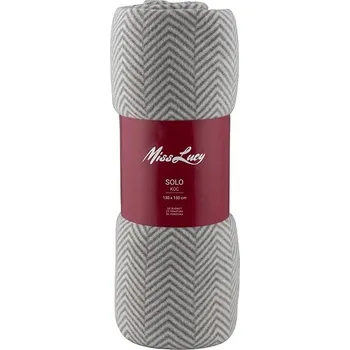 Přehoz na lůžko Miss Lucy Deka SOLO Miss Lucy tmavě šedá 130x150 cm