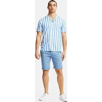 Pánská košile Lindbergh Košile 30-203321 Modrá Relaxed Fit XXL