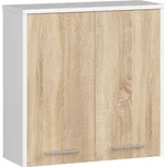 Koupelnová závěsná skříňka FIN W60 2D-bílá/sonoma