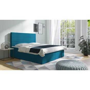 Postel Postel 62 BAKU 140x200 cm s úložným prostorem Světle modrá