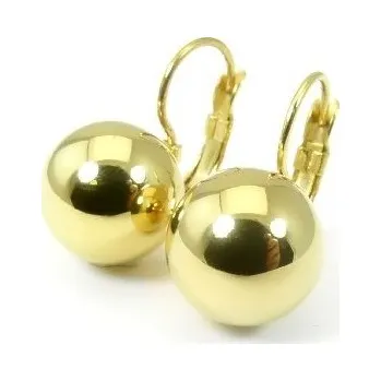 Náušnice Prosperk Náušnice ocelové kuličky zlaté S3253