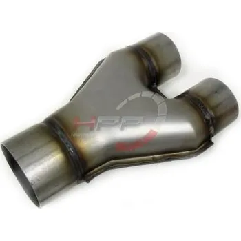 Výfuková trubka Výfuková nerezová Y redukce VMS Racing délka 250mm - 1 x 63,5mm > 2 x 57mm