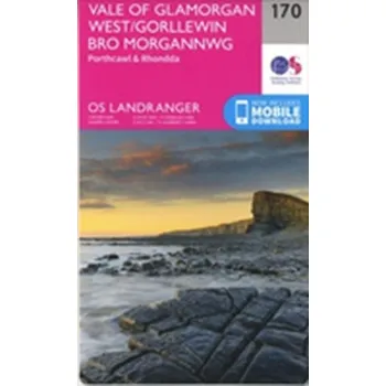 Encyklopedie Vale of Glamorgan, Rhondda & Porthcawl - Ordnance Survey [EN] (2016, Skládaná mapa, Ordnance Survey)