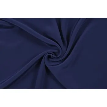 Hedvábný krepdešín, modrý, sartor.cz