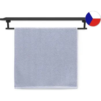 Ručník Luxusní ručník 50x100 ORGANIC 500g Rybí kost fialová