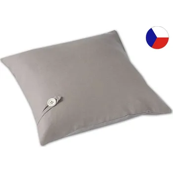 Povlak na dekorativní polštářek Lněný povlak na polštář 40x40 LENA hnědá