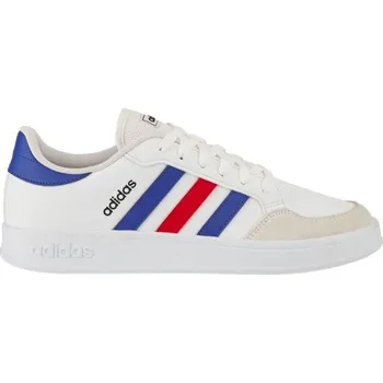 Pánská obuv Pánské tenisky adidas BREAKNET 10.5 Bílá, Modrá, Šedá, Červená