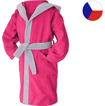 Dámský župan Dětský župan ELMAR PATRIK Růžová - šedá 152